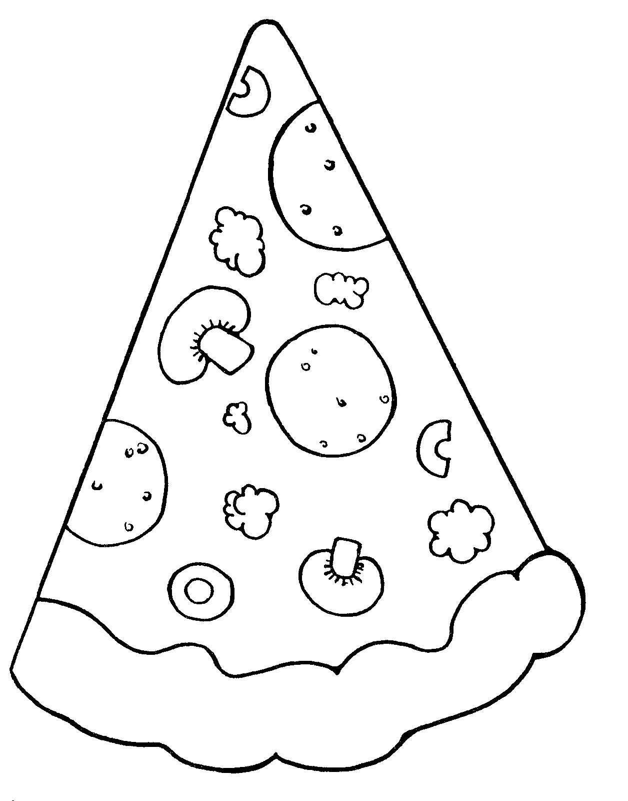 Pizza clip art black and white