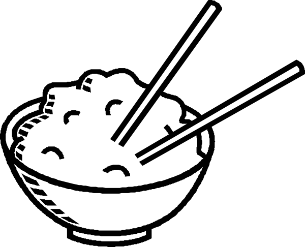 japanese food clipart black and white cross