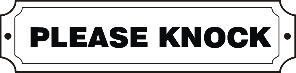 Please Knock Sign Printable