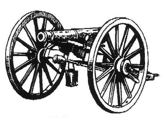 Revolutionary war cannon clipart