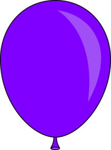 Clipart purple balloons