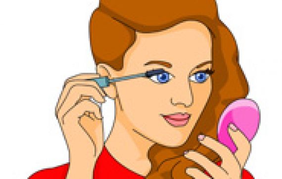 putting on makeup clipart - Clip Art Library