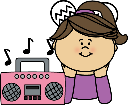 to listen to music clipart