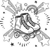 Roller skate clip art free