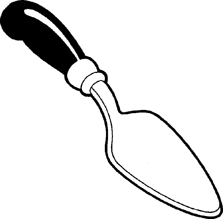 Garden Tools Black And White Clipart