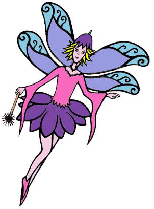 Purple fairy clipart