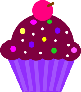 Cupcake Purple Clip Art at Clker