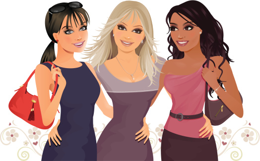 4 elegant black hardworking ladies cartoons - Clip Art Library