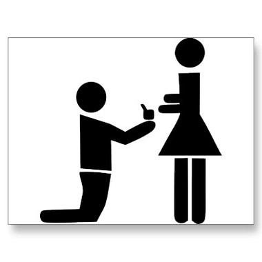 wedding proposal cartoon - Clip Art Library