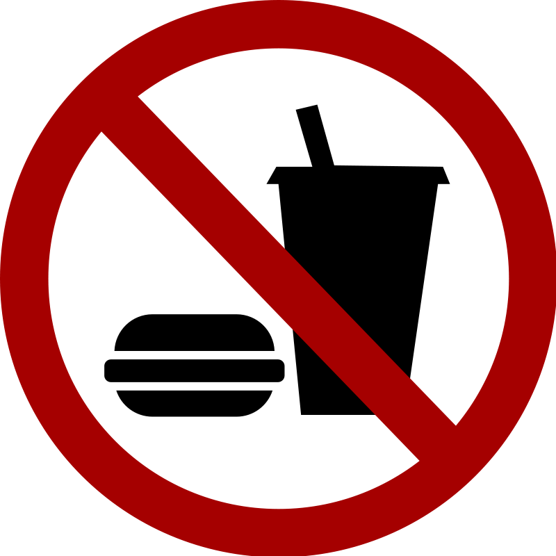 No food sign clipart