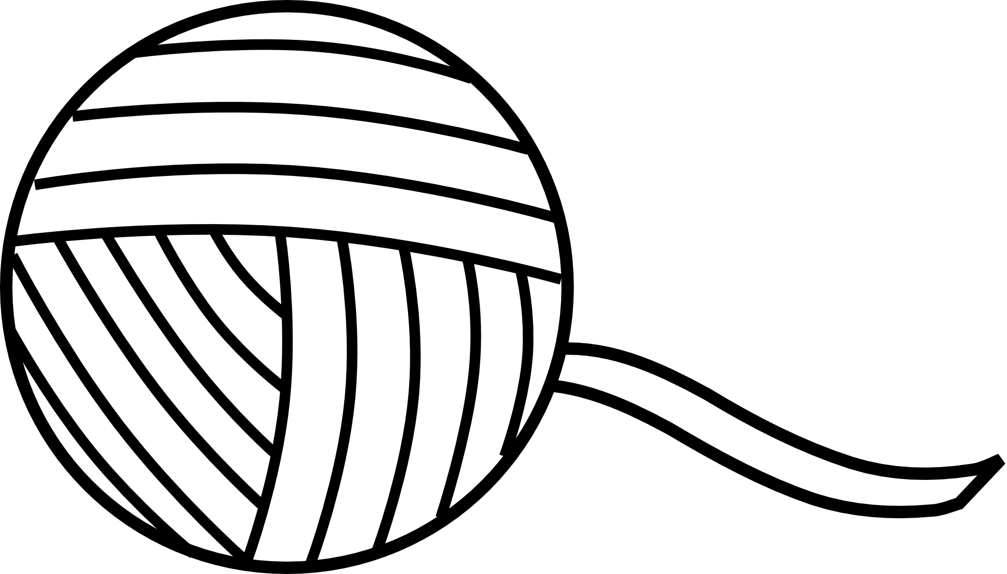 Clip Art Black And White Ball Of Yarn Clipart