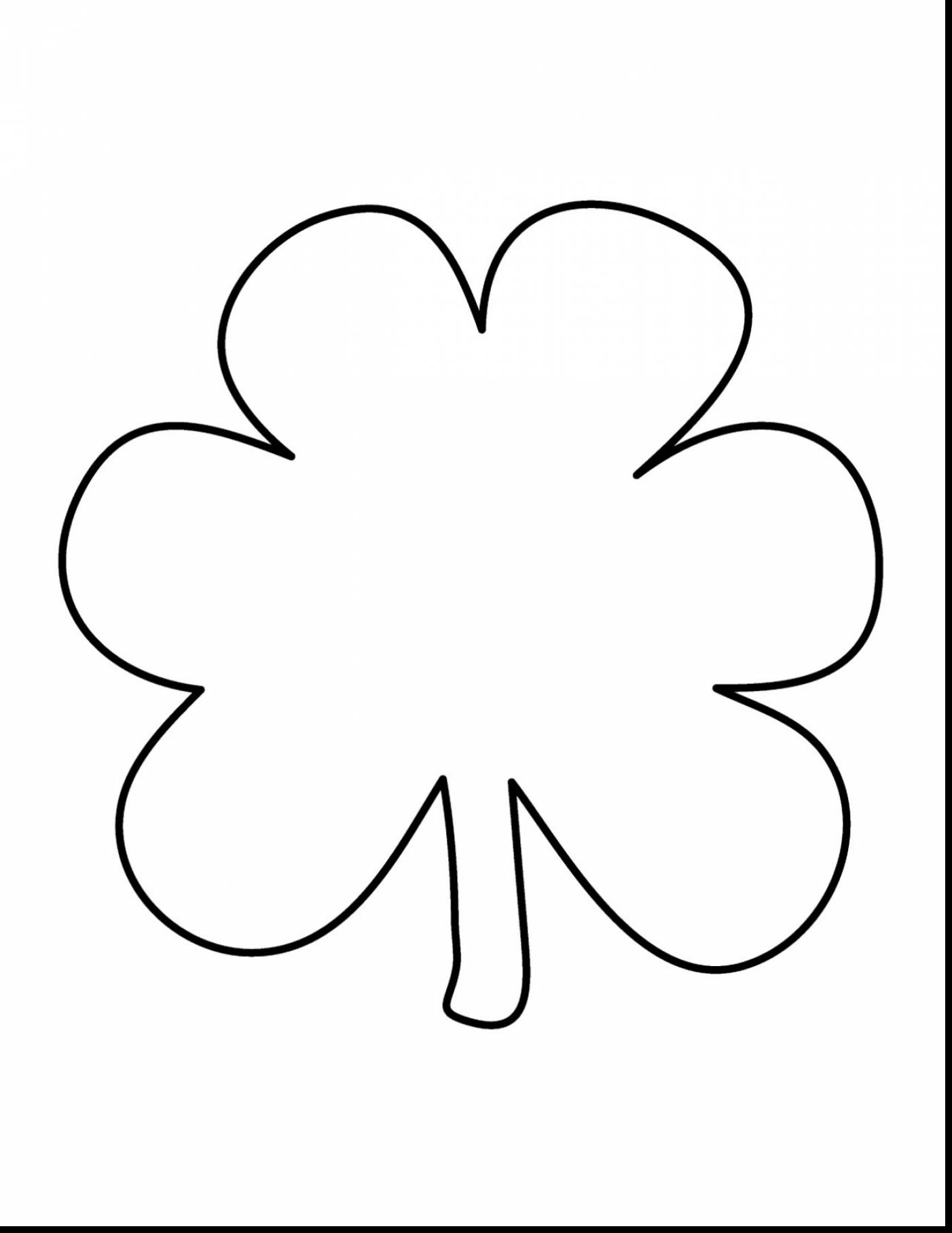 Surprising coloring page shamrock clip art with shamrock coloring