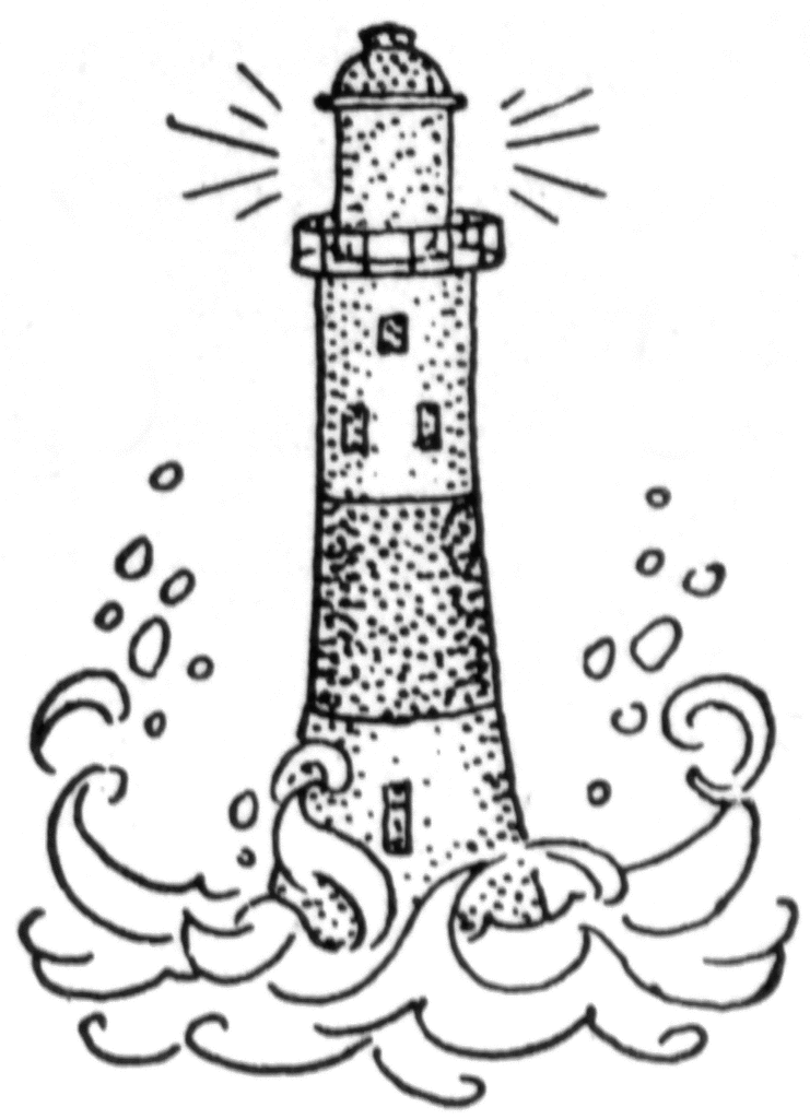 Christian Lighthouse Clipart Black And White
