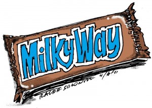 Milky way candy clipart