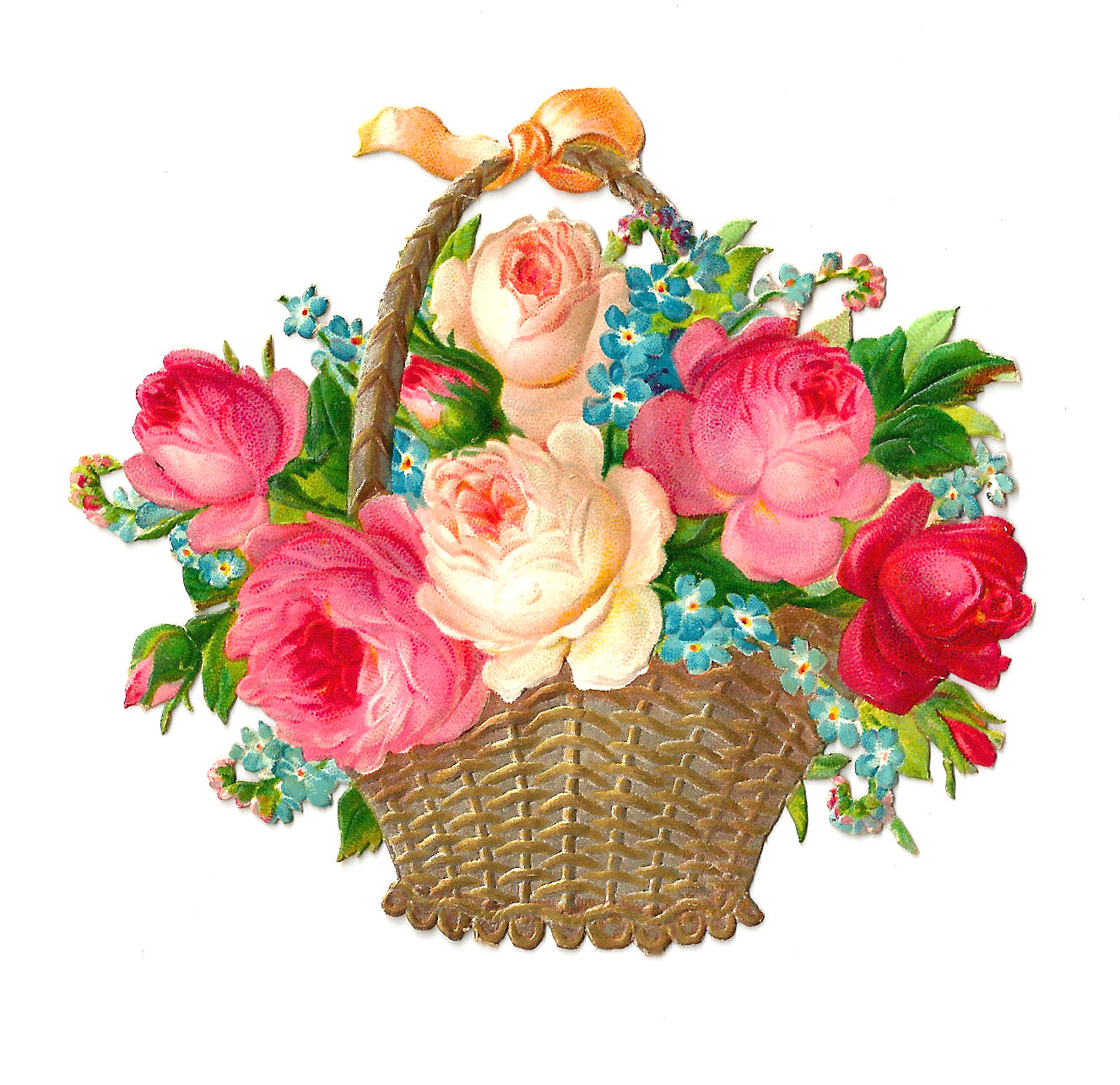 Flower Basket Clip Art