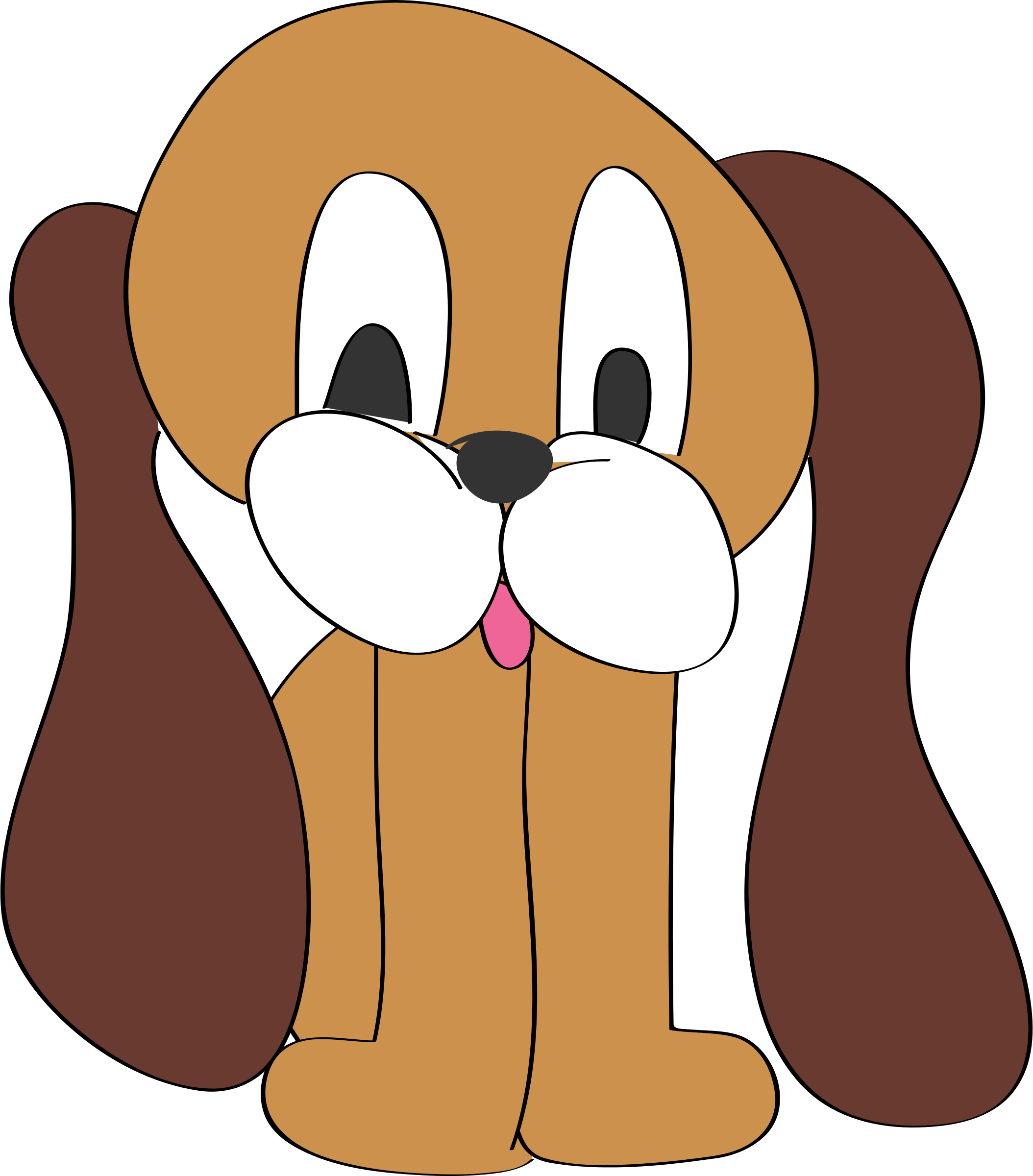 long ear dog cartoon - Clip Art Library