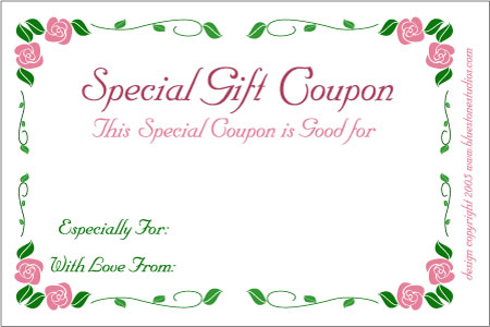 Printable Coupon Template For A Gift from clipart-library.com