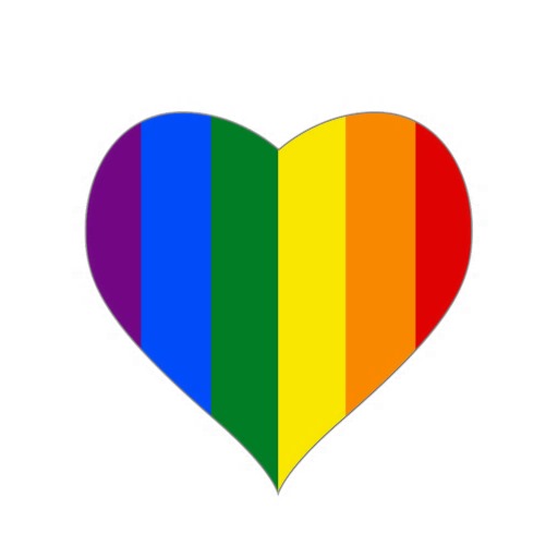 Gay Flag Heart