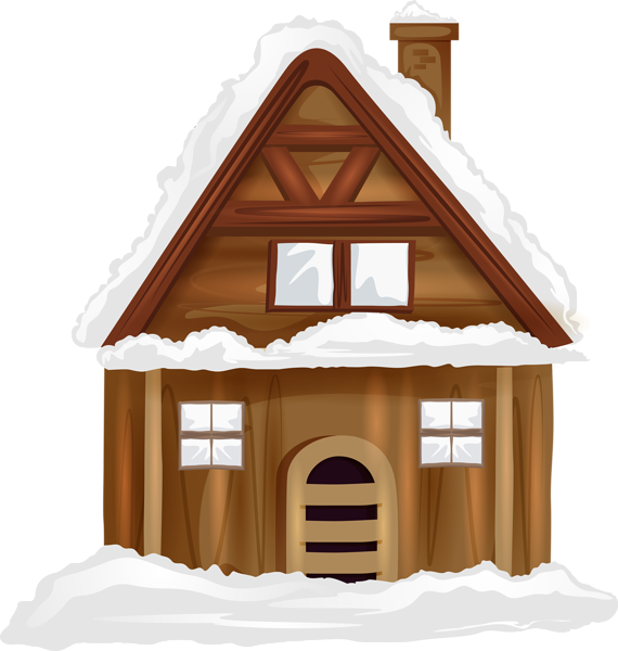 Winter House Transparent PNG Image