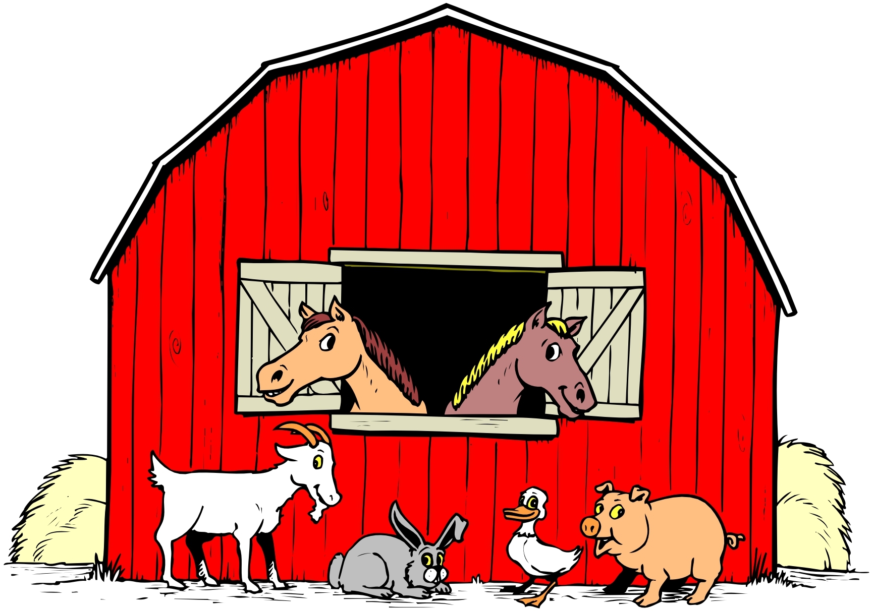 Farm Animals Cartoon Clipart