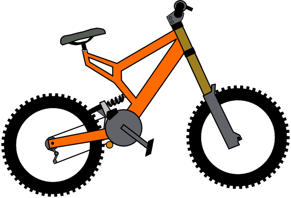 Bike Cartoon Clipart