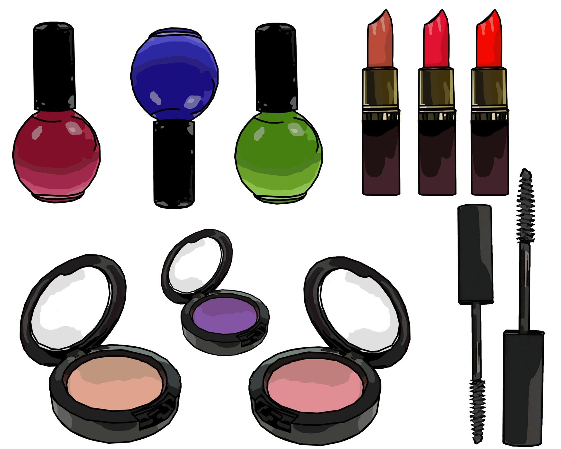 Latest Putting On Makeup Clip Art Black And White Makeup%20clipart