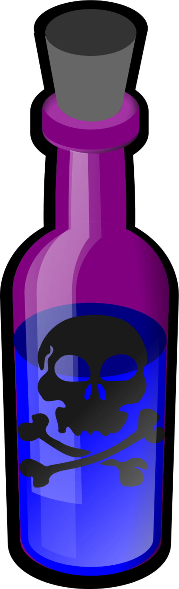 Poison bottle clipart
