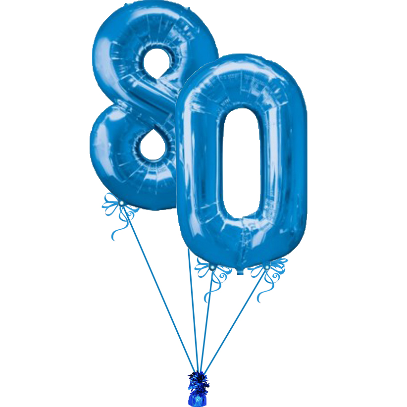 80th Birthday Numbers Clipart