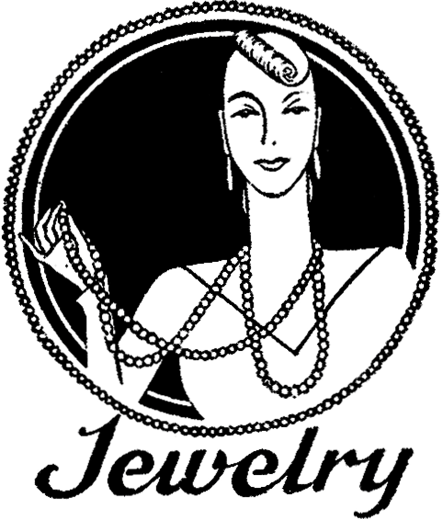 Jewelry clipart black and white clipartfest