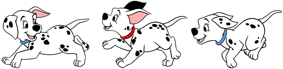 101 Dalmatians Puppies Clip Art Image 2