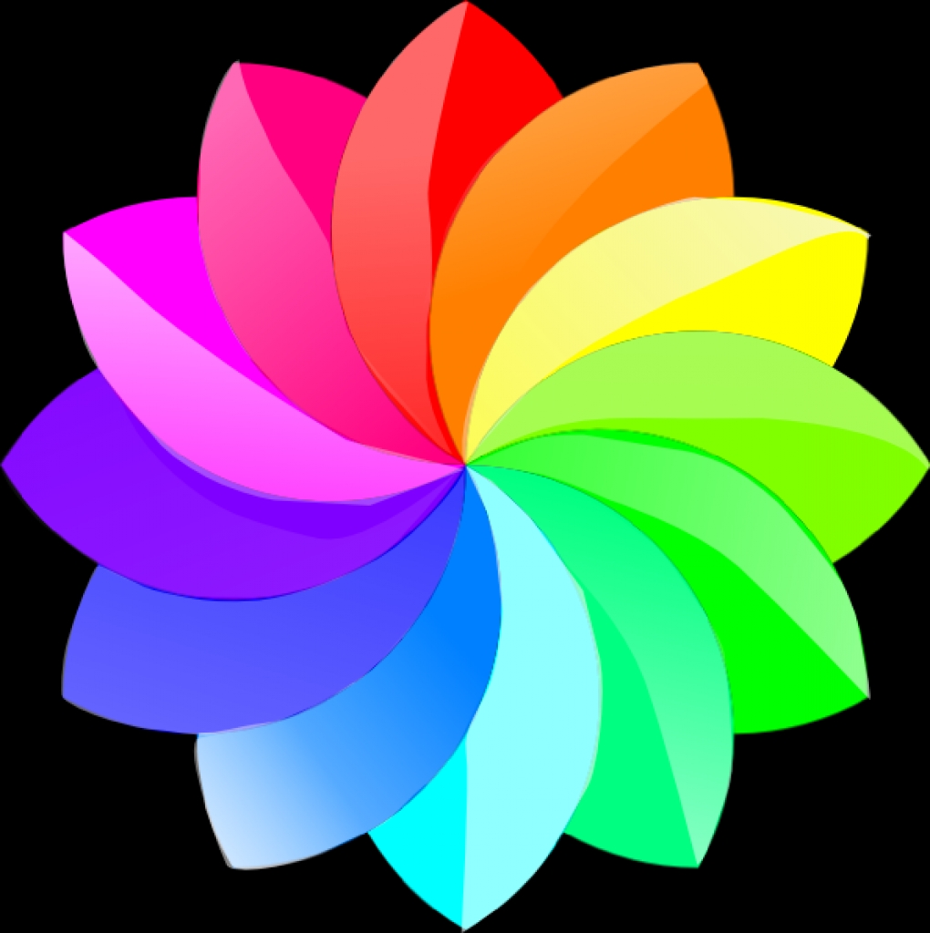 cartoon rainbow flower - Clip Art Library.