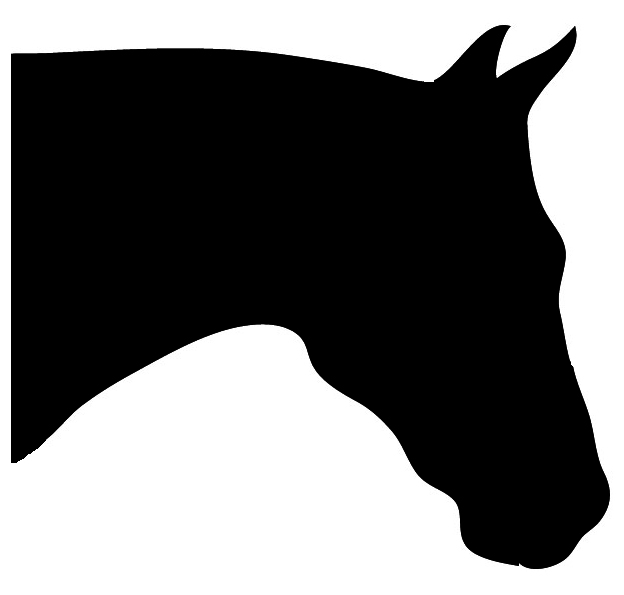 Pleasure horse silhouette clipart