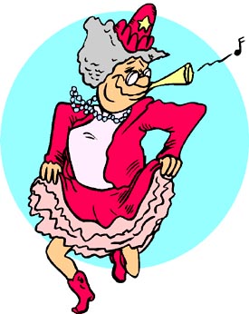 Happy Dance Lady Clipart