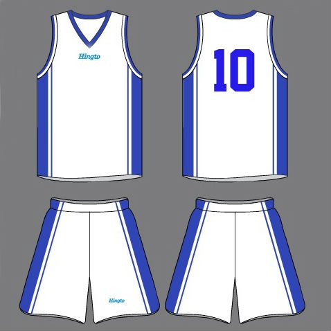 plain blue basketball jersey