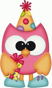Birthday owl clipart