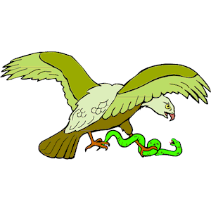 Eagle With Snake clipart, cliparts of Eagle With Snake free