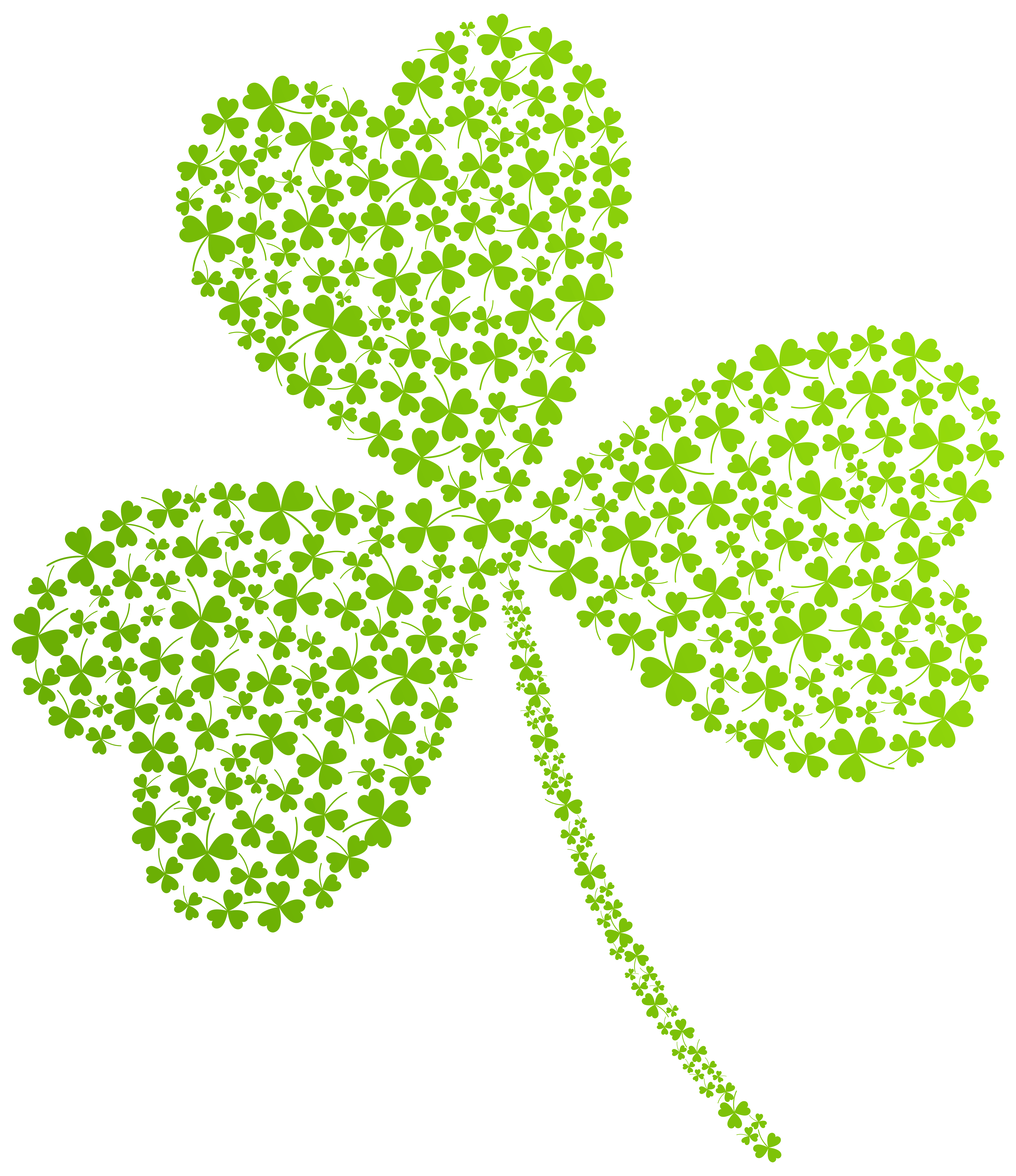 Shamrock with face clipart no background