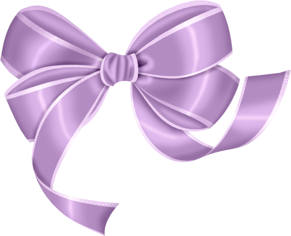 Purple bow clipart