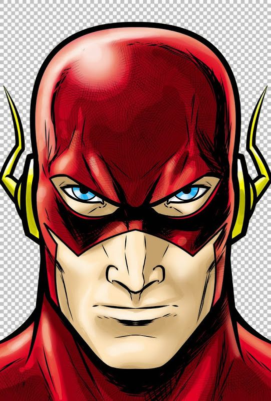 Flash superhero face only clipart