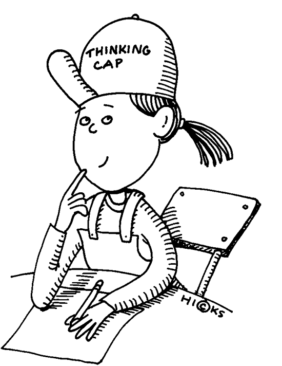 Student thinking cap clipart