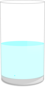 Glass of water clipart transparent