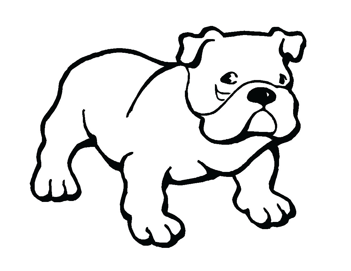 Bulldog puppies clipart