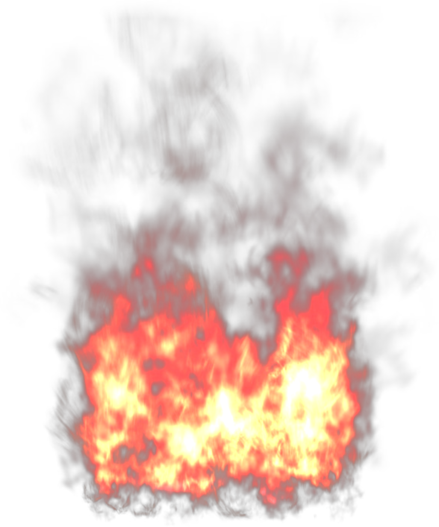 Fire explosion clipart no background