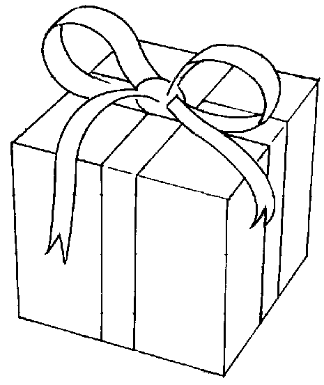 present clipart black and white - Clip Art Library