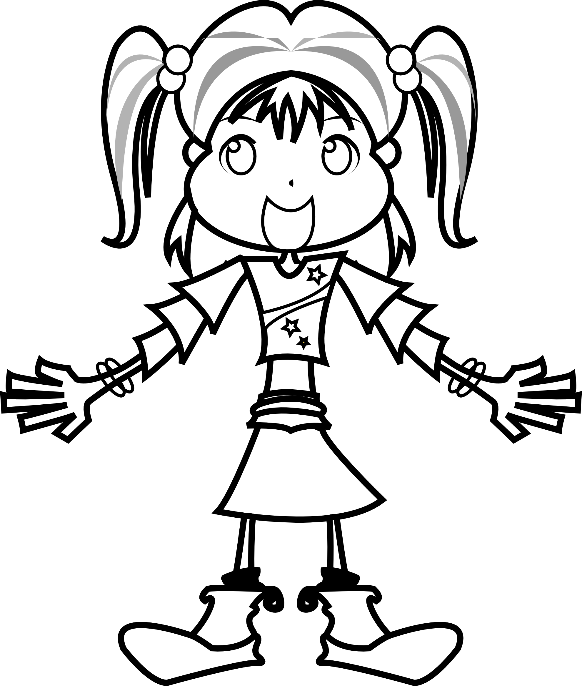A black and white girl in a lifeboat together clipart