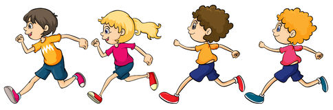 kid running clipart