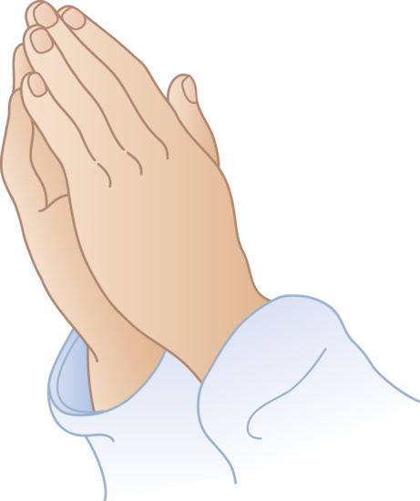 Cartoon Praying Hands Clipart
