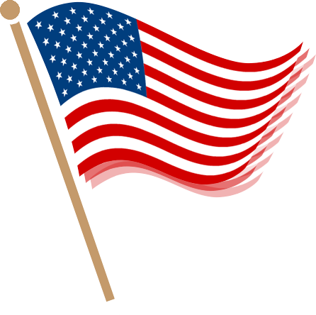 American flag background clipart