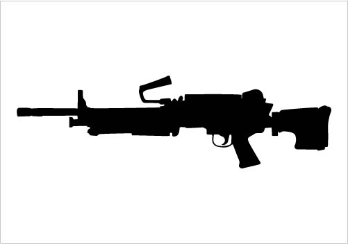 Gun clipart silhouette