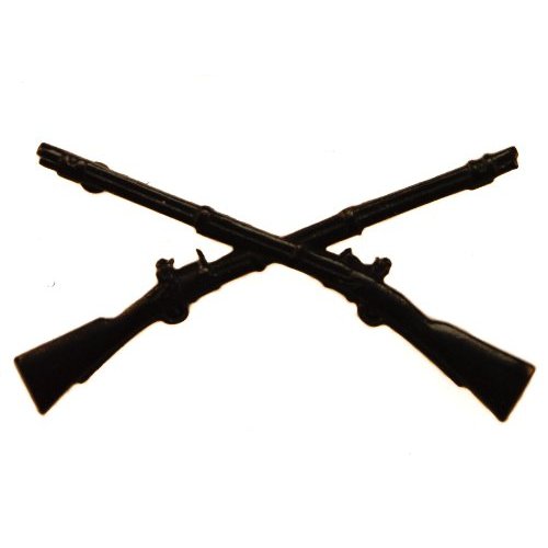 Crossed rifles silhouette clipart